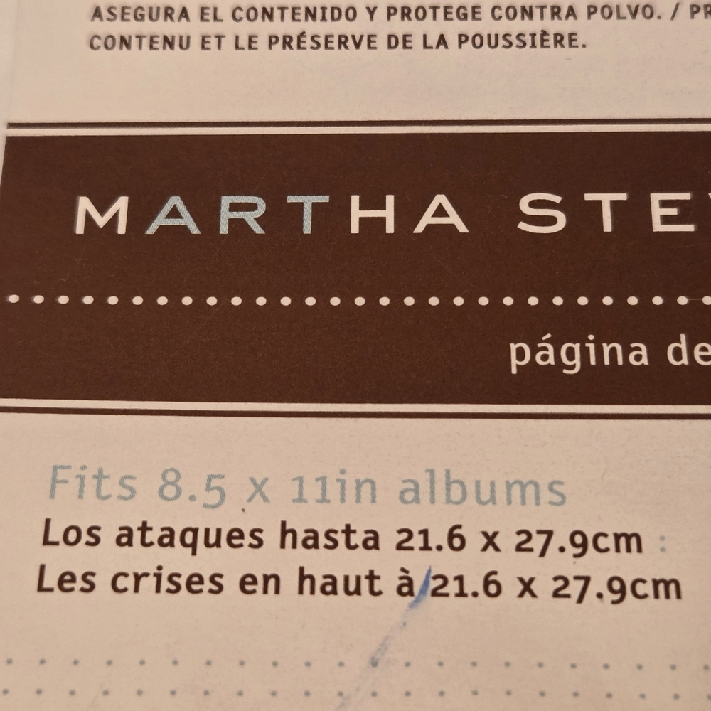Martha Stewert Crafts 9 Sheets Postbound Refills 8.5" X 11" Albums - Picture 3 of 13